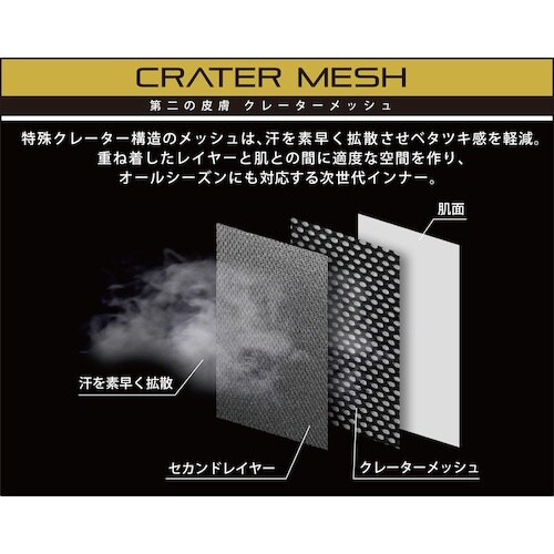 カジメイク 8822 クレーターメッシュVネックノ