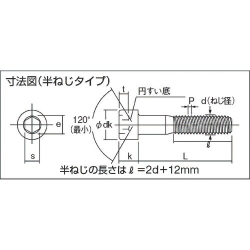 コノエ ユニクローム六角穴付ボルトM14×80 (