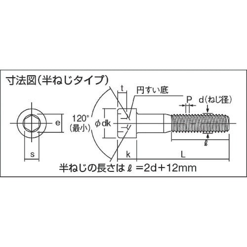 コノエ ユニクローム六角穴付ボルトM6×60 (1