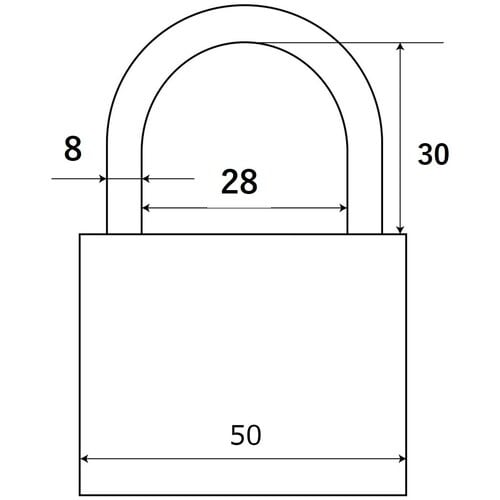 WAKI 南京錠 IB−006 50MM