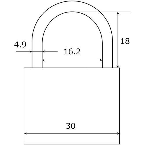 WAKI シリンダー錠 30mm