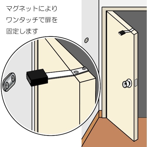 WAKI 上框マグネット戸当り BH−801