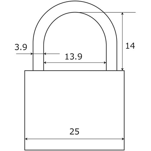 WAKI 同一キーシリンダー錠 25mm 3個付き