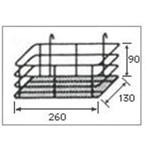 WAKI DX引掛けカゴA 白