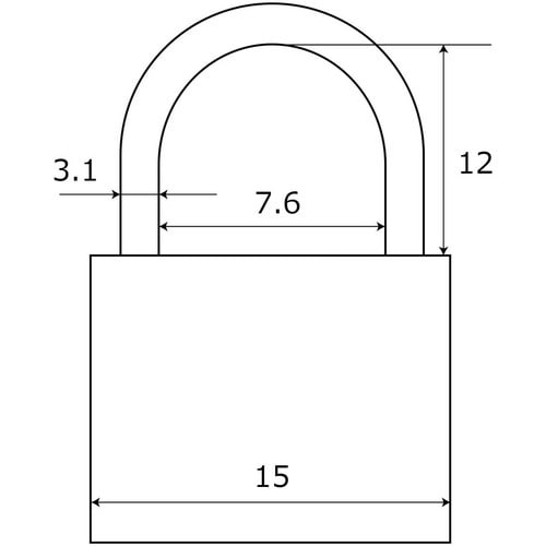 WAKI 同一キーシリンダー錠 15mm 3個付き