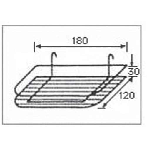 WAKI メッシュ用引掛けカゴ 白