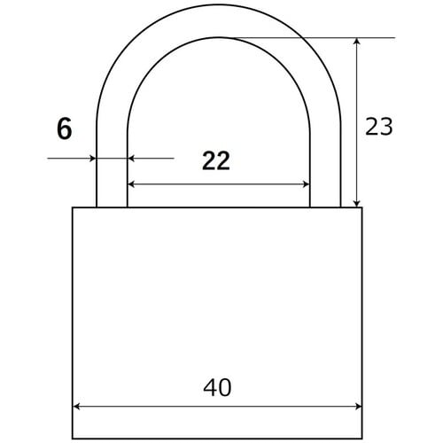 WAKI 南京錠 IB−004 40MM
