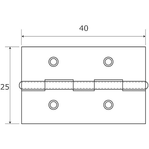 WAKI PCストップ丁番 IF‐100 40mm