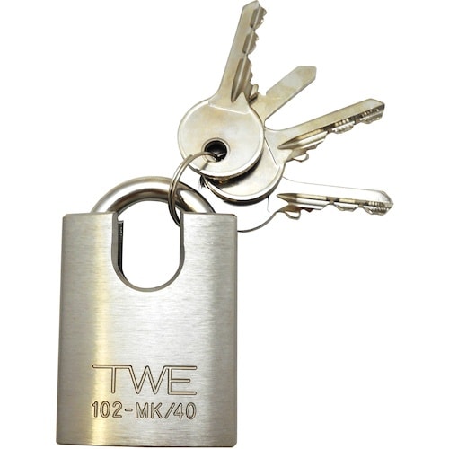 WAKI MK南京錠 IB−078 40MM ニッ