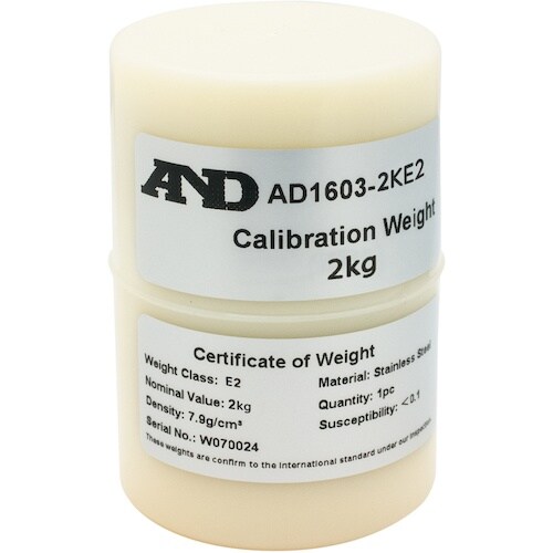 A&D 校正用分銅 OIML型円筒分銅 E2級 2