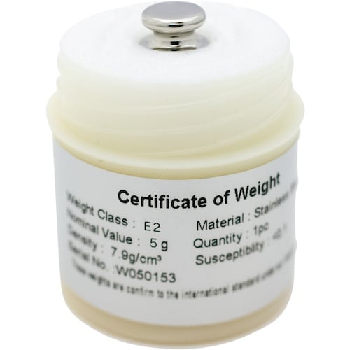 A&D 校正用分銅 OIML型円筒分銅 E2級 5