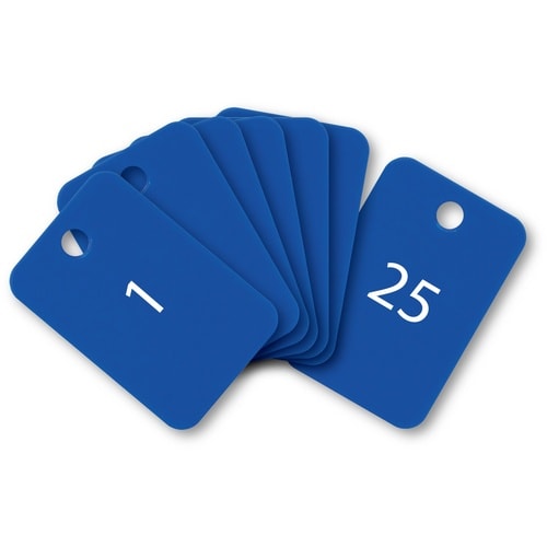 OP 番号札 四角 大 番号入り1ー25 青 (2