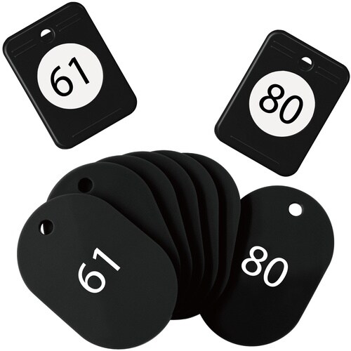 OP クロークチケット 61ー80番 黒 (20組