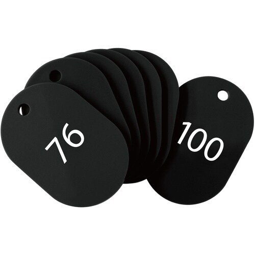 OP 番号札 大 番号入り76ー100 黒 (25