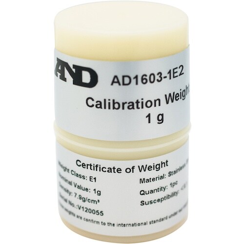 A&D 校正用分銅 OIML型円筒分銅 E2級 1