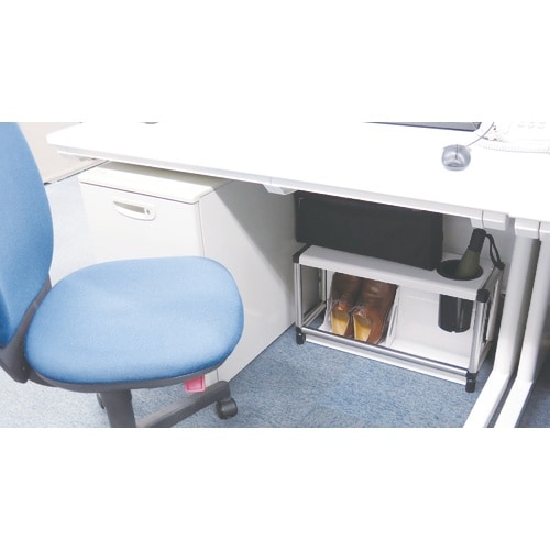 ぶんぶく 机下ラック ネオホワイト