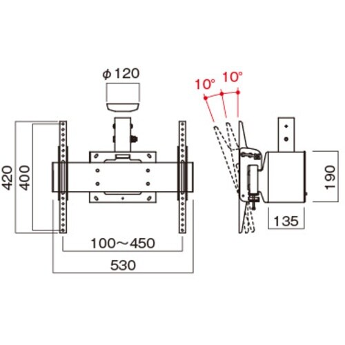HAMILEX テレビ取付金具