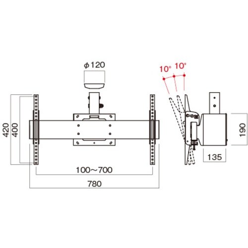 HAMILEX テレビ取付金具
