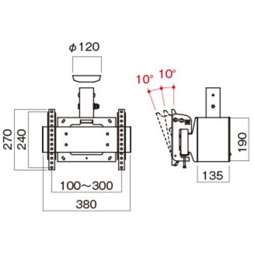 HAMILEX テレビ取付金具