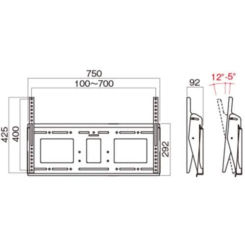 HAMILEX 壁掛金具前後チルト