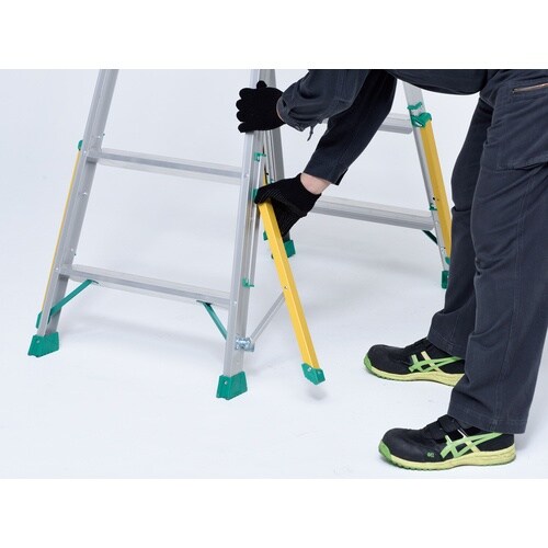 PiCa アウトリガー付きはしご兼用脚立