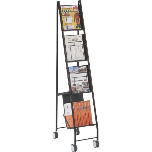 TRUSCO ブックラック付パンフレットスタンド1