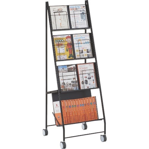 TRUSCO ブックラック付パンフレットスタンド2