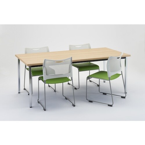 TRUSCO 抗ウイルステーブル チーク 900×