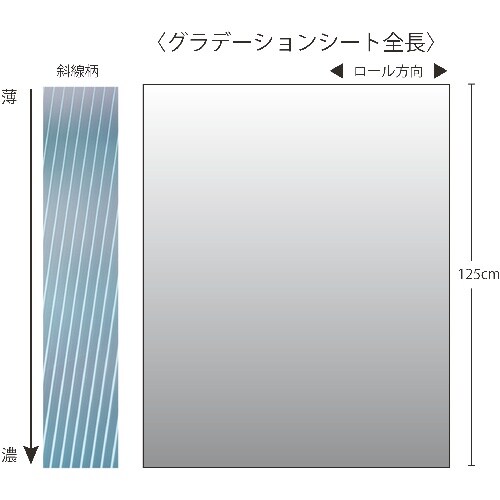 TRUSCO ガラス飛散防止 目隠しグラデーション