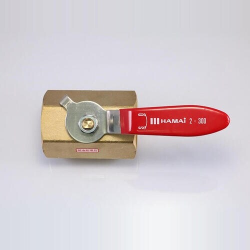 HAMAI 黄銅製禁油処理ボールバルブ(レバー)