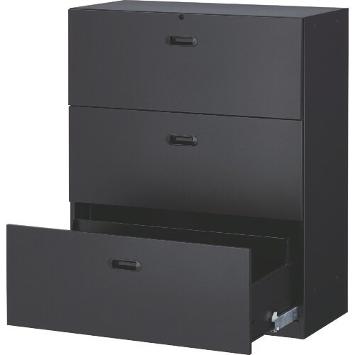 TRUSCO ユニット型壁面書庫 ラテラル3段 H