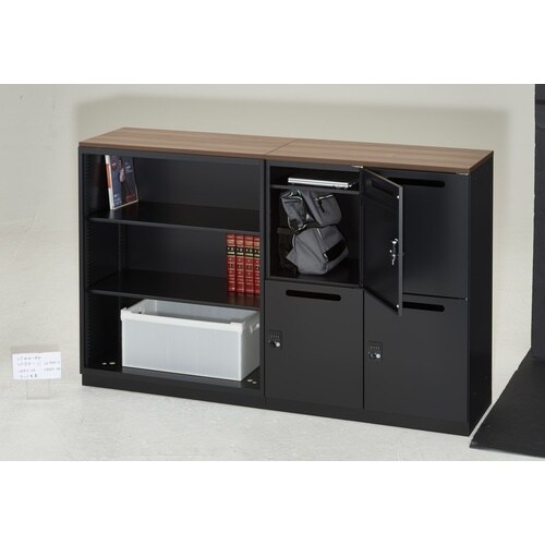 TRUSCO ユニット型壁面書庫 ラテラル3段 H