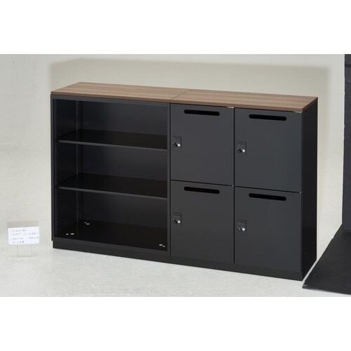 TRUSCO ユニット型壁面書庫 ラテラル3段 H