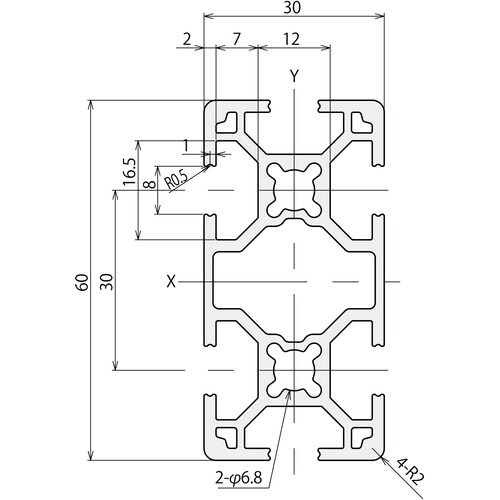 TRUSCO TSF30フレーム 30X60−50