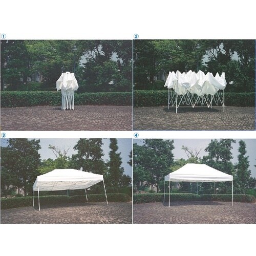 旭 かんたん組立テント 3.0mX6.0m 白