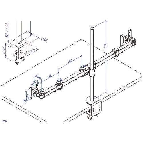 サンコー 8軸式ロングくねくねデュアルアーム(ポー