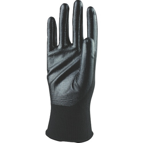 おたふく A−376ブラック13G ニトリル背抜