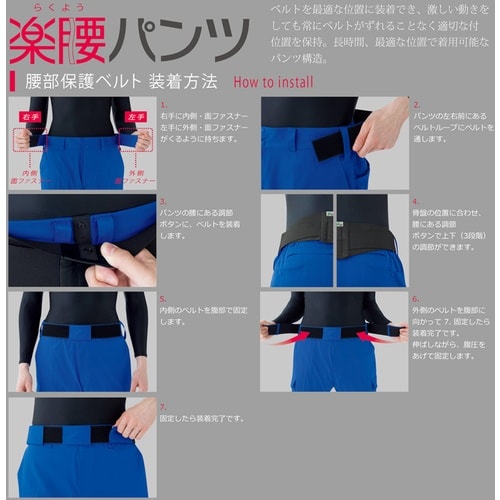 ミドリ安全 腰部保護ベルト VE629B ブラック