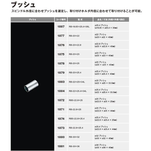 ナカニシ ブッシュ25mm(1872)