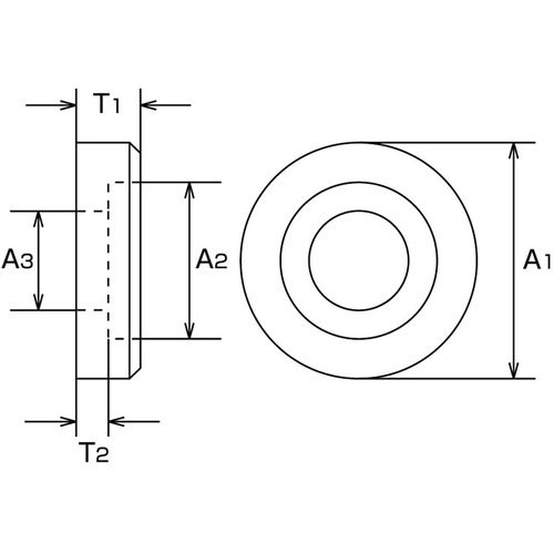 水本 ステンレス 引き取手用化粧座金 適用サイズ径