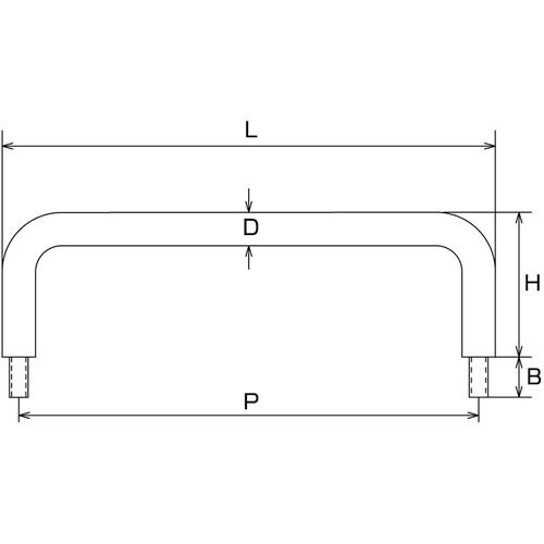 水本 ステンレス 引き取手(おねじ) 線径10mm