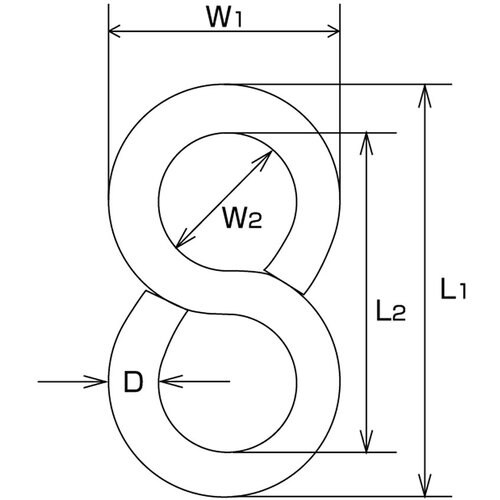 水本 ステンレス 豆Sカン 線径3mm (2個入)