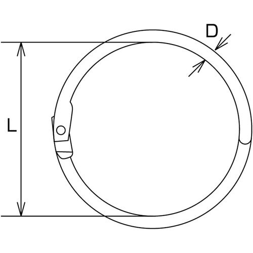 水本 ステンレス カードリンク 内径42mm (2
