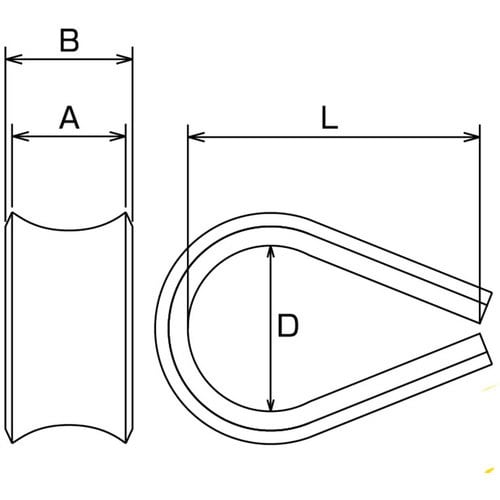 水本 シンブル ステンレス ロープコース 使用ロー