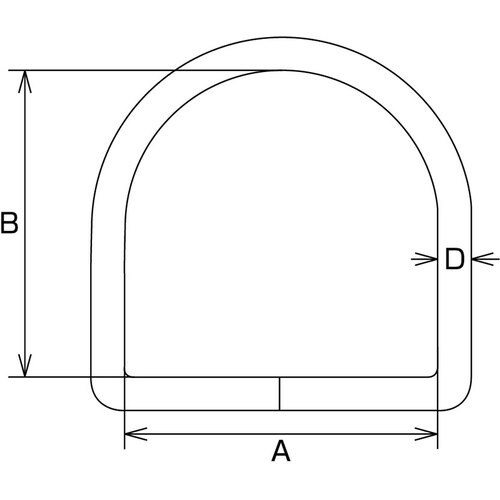 水本 ステンレス Dリンク 線径4mm 内幅20m