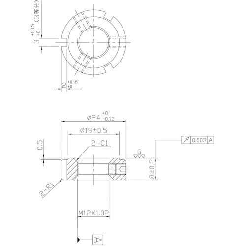 NIKKI 精密ロックナット MRシリーズ M12