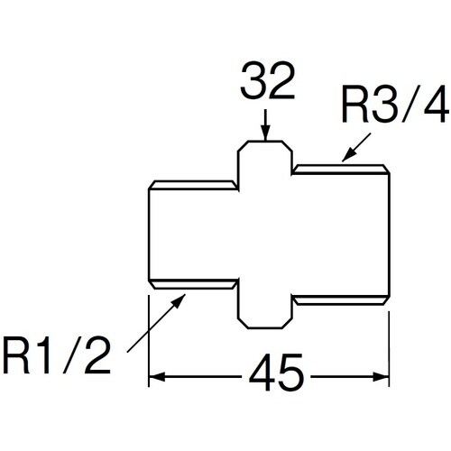 SANEI 異径六角ニップル