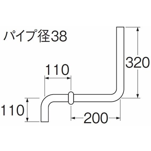 SANEI ロータンク洗浄管38mm