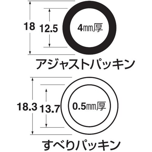 SANEI 給水管アジャストパッキン