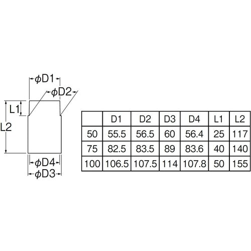 SANEI VU管用持出しニップル